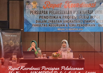 Persiapan Pelaksanaan Uji Kinerja UKMPPG Pendidikan Profesi Guru Dalam Jabatan Angkatan I Tahun 2023.