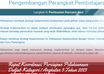 Rapat Koordinasi Persiapan Pelaksanaan Dalam Jabatan Katagori 1 Angkatan 3 LPTK FKIP UMSU